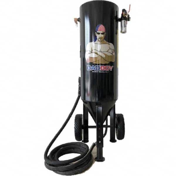 BadBoy Blasters - Portable Sandblasters Tank Height (Inch): 41 Overall Depth (Inch): 15 - Exact Tooling
