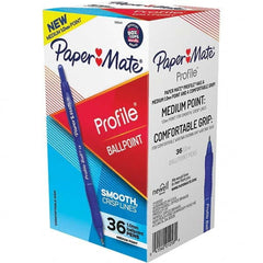 Paper Mate - Pens & Pencils Type: Retractable Ball Point Pen Color: Blue - Exact Tooling