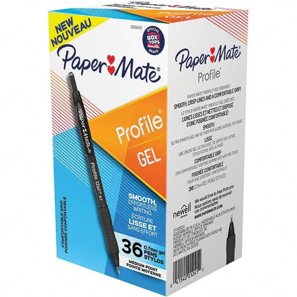Paper Mate - Pens & Pencils Type: Retractable Gel Color: Black - Exact Tooling