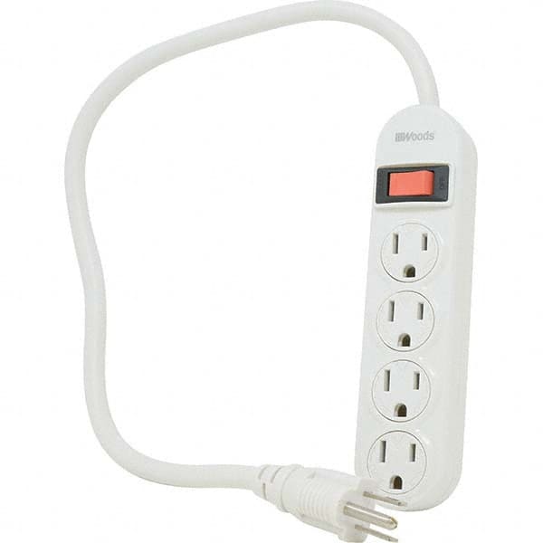 Southwire - Power Outlet Strips Amperage: 15 Voltage: 120 V - Exact Tooling