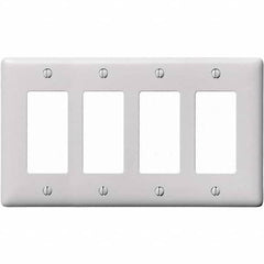 Hubbell Wiring Device-Kellems - Wall Plates Wall Plate Type: Outlet Wall Plates Color: White - Exact Tooling