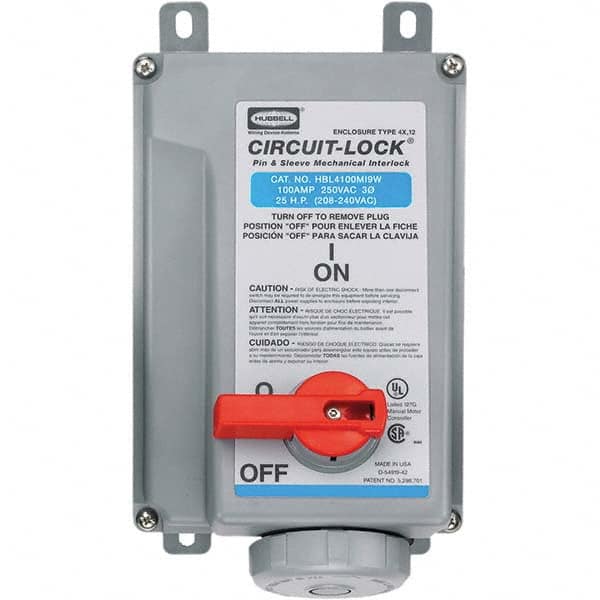 Hubbell Wiring Device-Kellems - Pin & Sleeve Receptacles Receptacle/Part Type: Interlock Pin Configuration: 4 - Exact Tooling