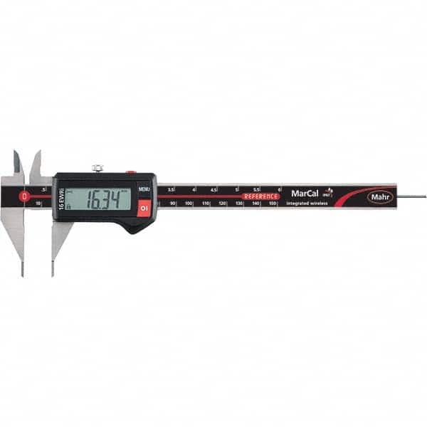 Mahr - 0 to 150mm Range, 0.01mm Resolution, IP67 Electronic Caliper - Exact Tooling
