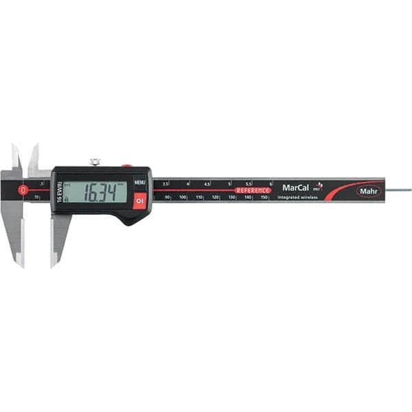 Mahr - 0 to 150mm Range, 0.01mm Resolution, IP67 Electronic Caliper - Exact Tooling
