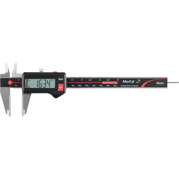 Mahr - 0 to 150mm Range, 0.01mm Resolution, IP67 Electronic Caliper - Exact Tooling