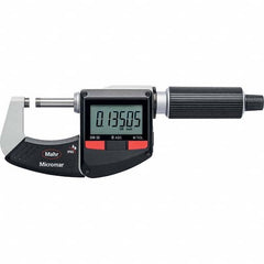 Mahr - Electronic Outside Micrometers Type: Standard Minimum Measurement (Decimal Inch): 1.0000 - Exact Tooling