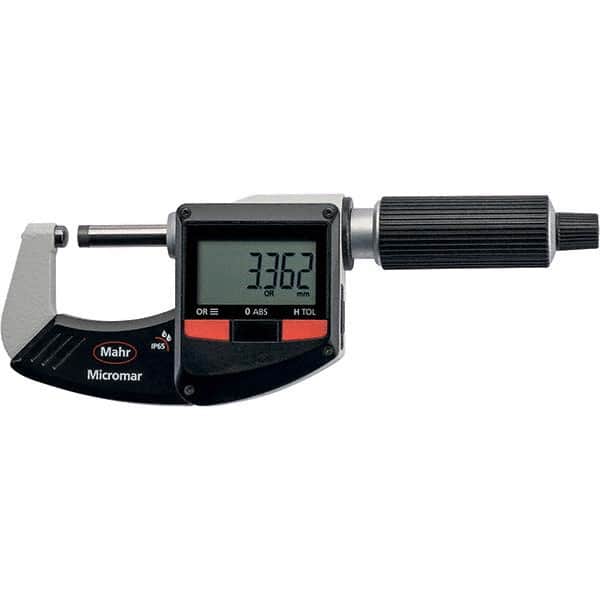 Mahr - Electronic Outside Micrometers Type: Standard Minimum Measurement (Decimal Inch): 0.0000 - Exact Tooling