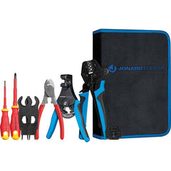 Jonard Tools - Crimpers Type: Solar Panel Crimping Tool Kit Capacity: 14, 12, or 10 AWG - Exact Tooling