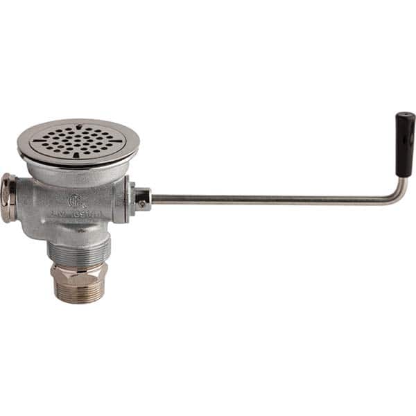 Chicago Faucets - Drain Components; Type: Twist Waste Drain ; Includes: Internal Plug Valve ; Material: Chrome Plated - Exact Tooling