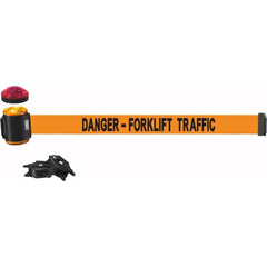 Banner Stakes - Barrier Parts & Accessories; Type: Magnetic Wall Mount Barrier ; Color: Black; Orange ; Length (Inch): 180 ; Length (Feet): 15.000 ; Width (Inch): 2 1/2 ; Finish/Coating: Polyester Finish - Exact Tooling