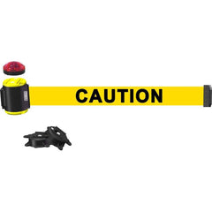 Banner Stakes - Barrier Parts & Accessories; Type: Magnetic Wall Mount Barrier ; Color: Black; Yellow ; Length (Inch): 180 ; Length (Feet): 15.000 ; Width (Inch): 2 1/2 ; Finish/Coating: Polyester Finish - Exact Tooling