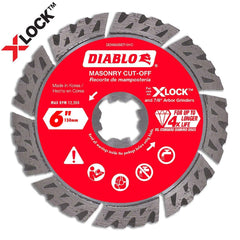 Freud - Wet & Dry-Cut Saw Blades; Blade Diameter (Inch): 6 ; Blade Material: Diamond-Tipped ; Arbor Style: X-LOCK ; Arbor Hole Diameter (Inch): 7/8 ; Arbor Hole Diameter (Decimal Inch): 7/8 ; Application: Masonry Cutting - Exact Tooling