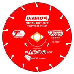 Freud - Wet & Dry-Cut Saw Blades; Blade Diameter (Inch): 7 ; Blade Material: Diamond-Tipped ; Arbor Style: Standard Round ; Arbor Hole Diameter (Inch): 5/8; 7/8 ; Arbor Hole Diameter (Decimal Inch): 5/8; 7/8 ; Application: Metal Cutting - Exact Tooling