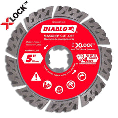 Freud - Wet & Dry-Cut Saw Blades; Blade Diameter (Inch): 5 ; Blade Material: Diamond-Tipped ; Arbor Style: X-LOCK ; Arbor Hole Diameter (Inch): 7/8 ; Arbor Hole Diameter (Decimal Inch): 7/8 ; Application: Cutting Masonry - Exact Tooling