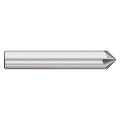 Titan USA - Chamfer Mills; Cutter Head Diameter (Inch): 1/2 ; Included Angle B: 49 ; Included Angle A: 82 ; Chamfer Mill Material: Solid Carbide ; Chamfer Mill Finish/Coating: Uncoated ; Overall Length (Inch): 3 - Exact Tooling