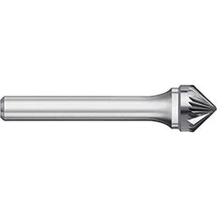 Titan USA - Burrs; Head Shape: Taper ; Industry Specification: SK-9 ; Tooth Style: Single Cut ; Cutting Diameter (Inch): 1 ; Cutting Diameter (Decimal Inch): 1.0000 ; Shank Diameter (Inch): 1/4 - Exact Tooling
