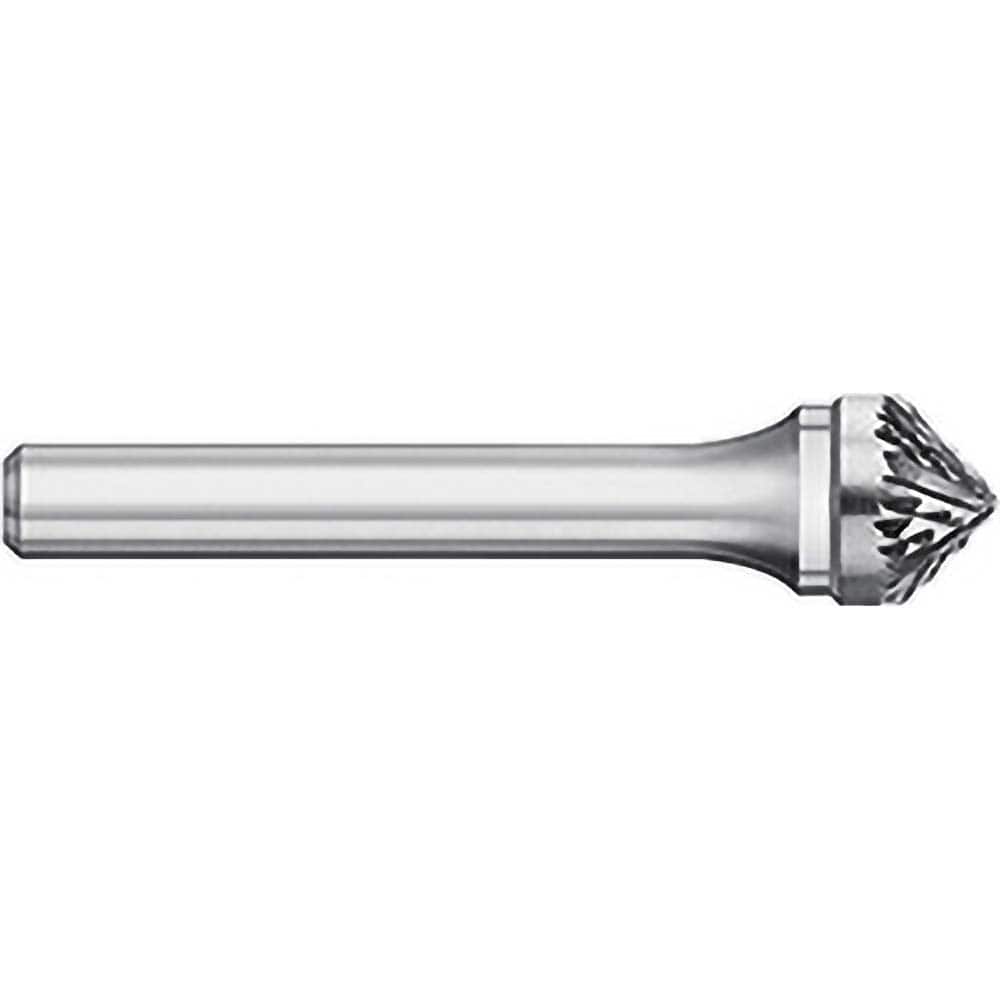 Titan USA - Burrs; Head Shape: Taper ; Industry Specification: SK-6 ; Tooth Style: Double Cut ; Cutting Diameter (Inch): 5/8 ; Cutting Diameter (Decimal Inch): 0.6250 ; Shank Diameter (Inch): 1/4 - Exact Tooling