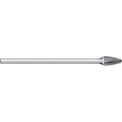 Titan USA - Burrs; Head Shape: Tree w/Radius ; Industry Specification: SF-42L3 ; Tooth Style: Double Cut ; Cutting Diameter (Inch): 1/8 ; Cutting Diameter (Decimal Inch): 0.1250 ; Shank Diameter (Inch): 1/8 - Exact Tooling