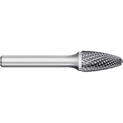 Titan USA - Burrs; Head Shape: Tree w/Radius ; Industry Specification: SF-7 ; Tooth Style: Double Cut ; Cutting Diameter (Inch): 3/4 ; Cutting Diameter (Decimal Inch): 0.7500 ; Shank Diameter (Inch): 1/4 - Exact Tooling
