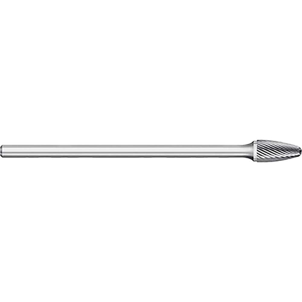 Titan USA - Burrs; Head Shape: Tree w/Radius ; Industry Specification: SF-42L3 ; Tooth Style: Single Cut ; Cutting Diameter (Inch): 1/8 ; Cutting Diameter (Decimal Inch): 0.1250 ; Shank Diameter (Inch): 1/8 - Exact Tooling