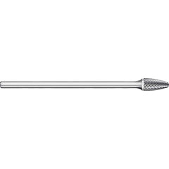 Titan USA - Burrs; Head Shape: Tree w/Radius ; Industry Specification: SF-42L3 ; Tooth Style: Single Cut ; Cutting Diameter (Inch): 1/8 ; Cutting Diameter (Decimal Inch): 0.1250 ; Shank Diameter (Inch): 1/8 - Exact Tooling