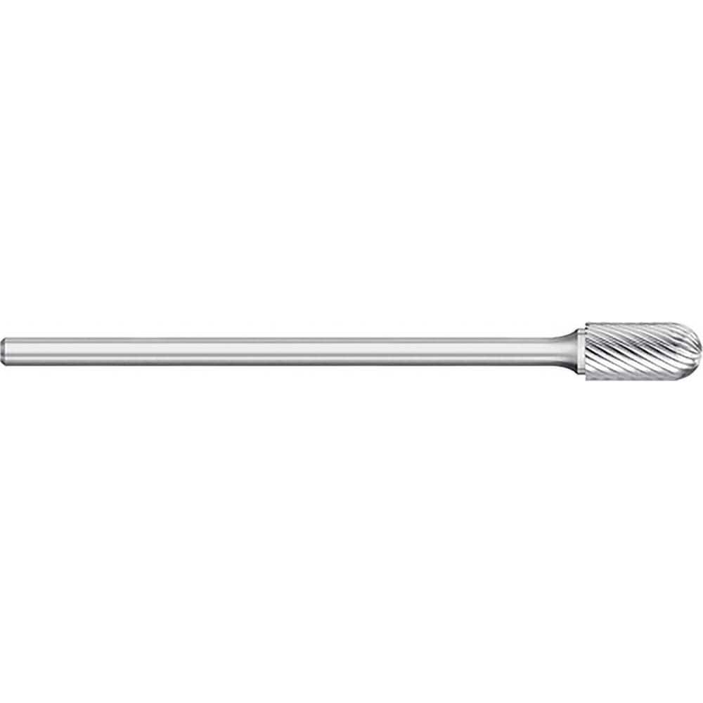 Titan USA - Burrs; Head Shape: Cylinder Ball End ; Industry Specification: SC-5L6 ; Tooth Style: Single Cut ; Cutting Diameter (Inch): 1/2 ; Cutting Diameter (Decimal Inch): 0.5000 ; Shank Diameter (Inch): 1/4 - Exact Tooling