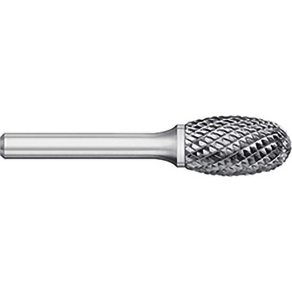 Titan USA - Burrs; Head Shape: Egg ; Industry Specification: SE-51 ; Tooth Style: Double Cut ; Cutting Diameter (Inch): 1/4 ; Cutting Diameter (Decimal Inch): 0.2500 ; Shank Diameter (Inch): 1/8 - Exact Tooling