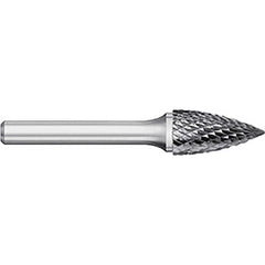 Titan USA - Burrs; Head Shape: Tree ; Industry Specification: SG-15 ; Tooth Style: Double Cut ; Cutting Diameter (Inch): 3/4 ; Cutting Diameter (Decimal Inch): 0.7500 ; Shank Diameter (Inch): 1/4 - Exact Tooling