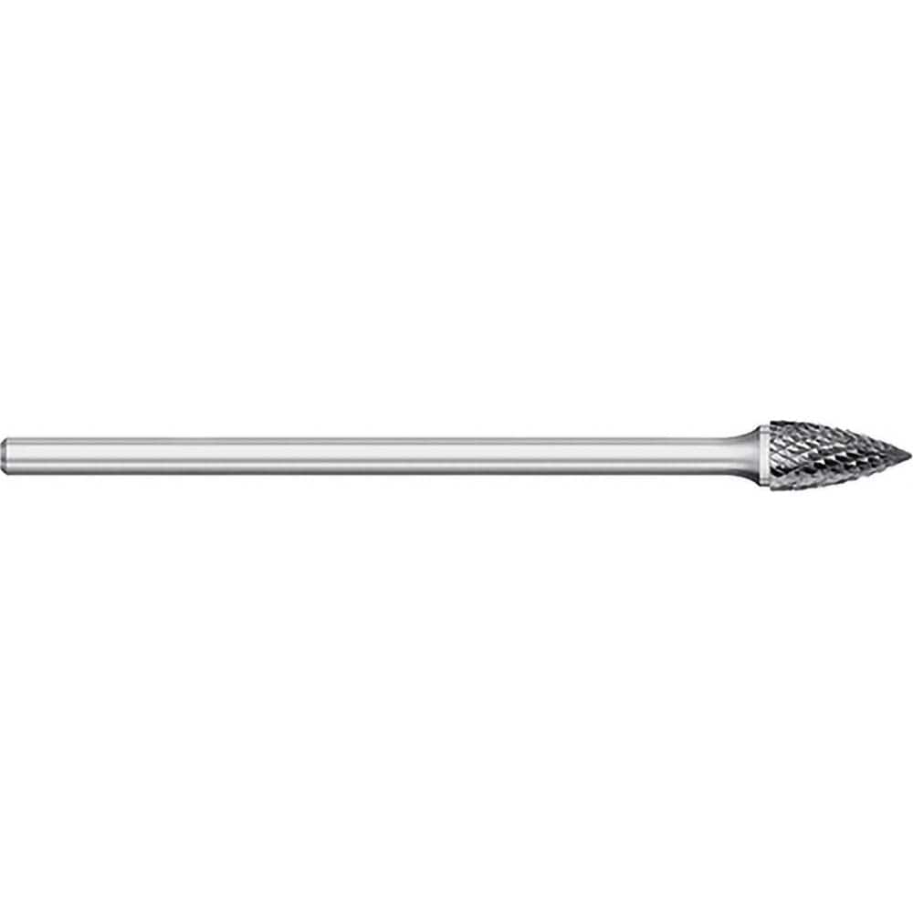 Titan USA - Burrs; Head Shape: Tree ; Industry Specification: SG-44L3 ; Tooth Style: Double Cut ; Cutting Diameter (Inch): 1/8 ; Cutting Diameter (Decimal Inch): 0.1250 ; Shank Diameter (Inch): 1/8 - Exact Tooling