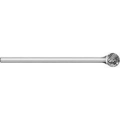Titan USA - Burrs; Head Shape: Ball ; Industry Specification: SD-42L3 ; Tooth Style: Double Cut ; Cutting Diameter (Inch): 1/8 ; Cutting Diameter (Decimal Inch): 0.1250 ; Shank Diameter (Inch): 1/8 - Exact Tooling