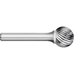 Titan USA - Burrs; Head Shape: Ball ; Industry Specification: SD-52 ; Tooth Style: Single Cut ; Cutting Diameter (Decimal Inch): 0.1563 ; Shank Diameter (Inch): 1/8 ; Shank Diameter (Decimal Inch): 1/8 - Exact Tooling