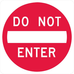 Lyle Signs - Traffic & Parking Signs; MessageType: Traffic Control Signs ; Message or Graphic: Message & Graphic ; Legend: Do Not Enter ; Graphic Type: Do Not Enter ; Reflectivity: Reflective; High Intensity ; Material: Aluminum - Exact Tooling