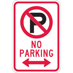 Lyle Signs - Traffic & Parking Signs; MessageType: No Parking & Tow Away Signs ; Message or Graphic: Message & Graphic ; Legend: No Parking (Double Arrow) ; Graphic Type: Double Arrow; No Parking Symbol ; Reflectivity: Reflective; Engineer Grade ; Materi - Exact Tooling