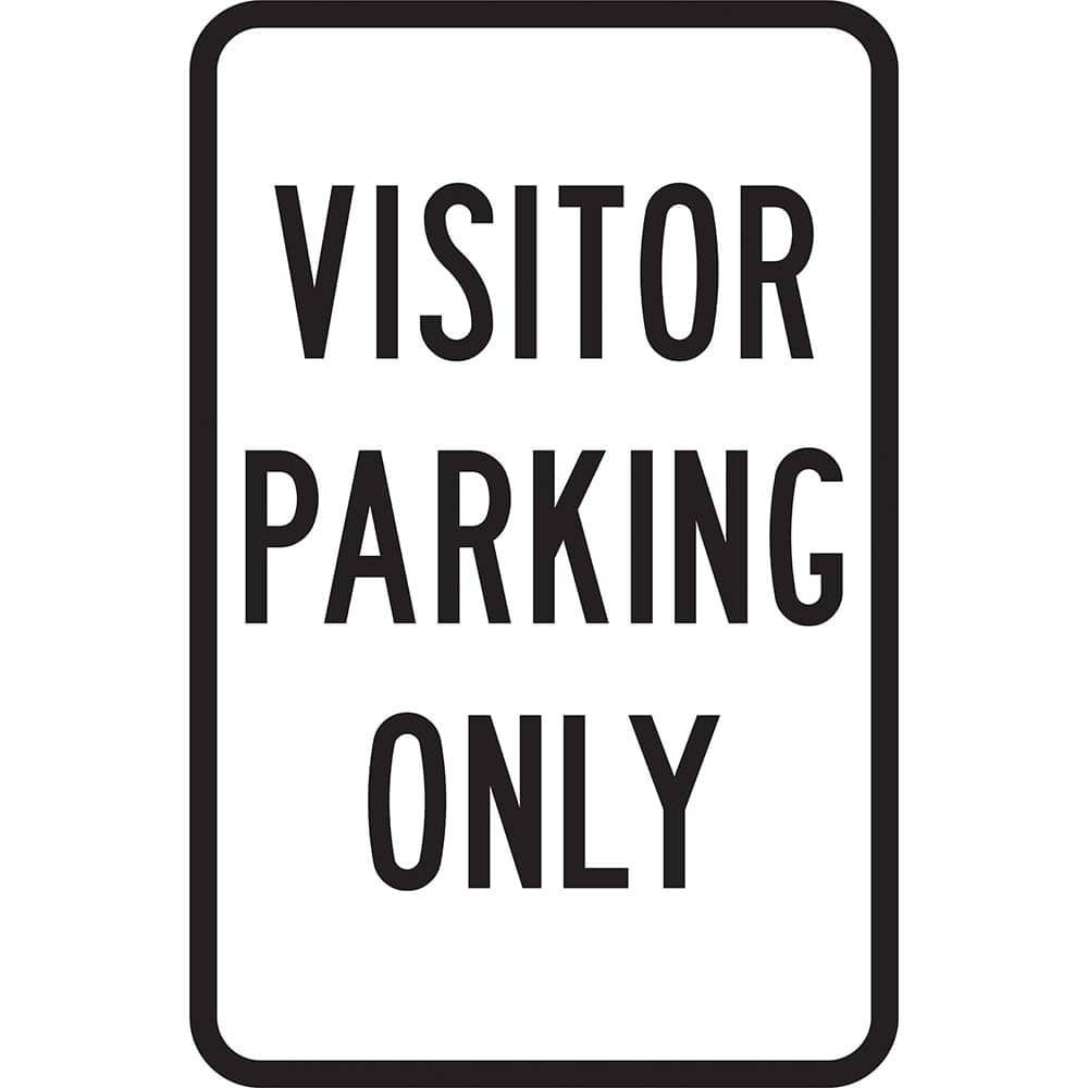 Lyle Signs - Traffic & Parking Signs; MessageType: Visitor; Parking Lot ; Message or Graphic: Message Only ; Legend: Visitor Parking Only ; Graphic Type: None ; Reflectivity: Reflective; Engineer Grade ; Material: Aluminum - Exact Tooling