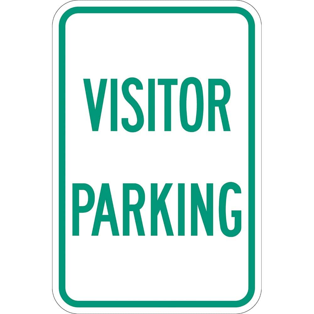 Lyle Signs - Traffic & Parking Signs; MessageType: Visitor; Parking Lot ; Message or Graphic: Message Only ; Legend: Visitor Parking ; Graphic Type: None ; Reflectivity: Reflective; Engineer Grade ; Material: Aluminum - Exact Tooling