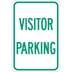 Lyle Signs - Traffic & Parking Signs; MessageType: Visitor; Parking Lot ; Message or Graphic: Message Only ; Legend: Visitor Parking ; Graphic Type: None ; Reflectivity: Reflective; Engineer Grade ; Material: Aluminum - Exact Tooling