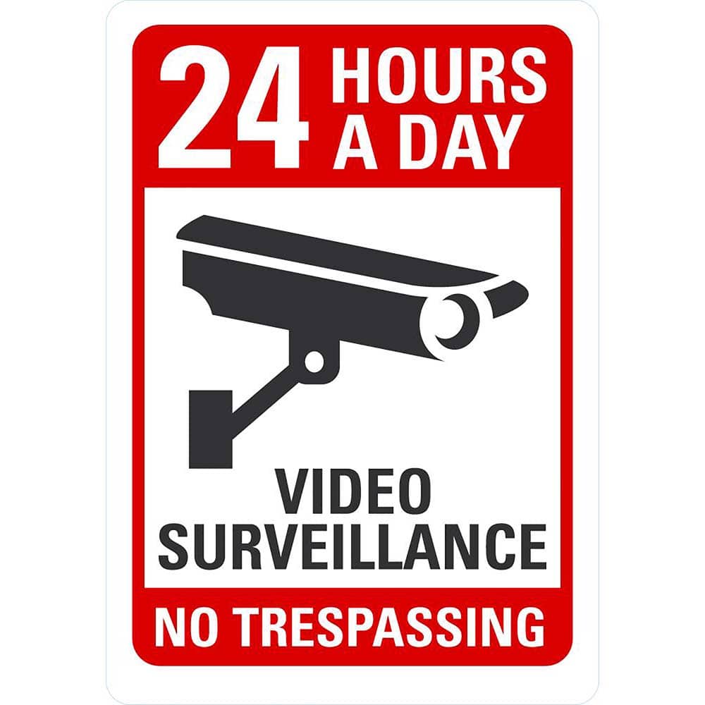 Lyle Signs - Traffic & Parking Signs; MessageType: Warning & Safety Reminder Signs ; Message or Graphic: Message & Graphic ; Legend: 24 Hours A Day Video Surveillance No Trespassing ; Graphic Type: Camera ; Reflectivity: Reflective; Engineer Grade ; Mate - Exact Tooling