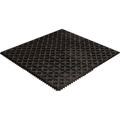 Crown Matting - Anti-Fatigue Matting; Dry or Wet Environment: Wet ; Length (Feet): 6.000 ; Width (Inch): 39 ; Thickness (Inch): 3/4 ; Surface Pattern: Molded; Raised Squares ; Surface Material: Nitrile Blend - Exact Tooling