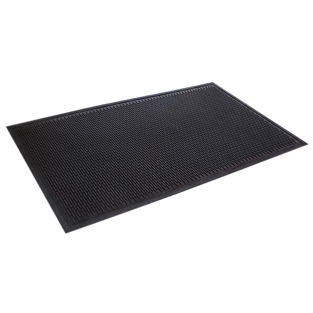 Crown Matting - Entrance Matting; Indoor or Outdoor: Outdoor ; Traffic Type: Heavy, Medium & Light ; Surface Material: SBR Rubber ; Base Material: SBR Rubber; Grease Resistant Rubber ; Surface Pattern: Molded; Raised Bars ; Color: Black - Exact Tooling