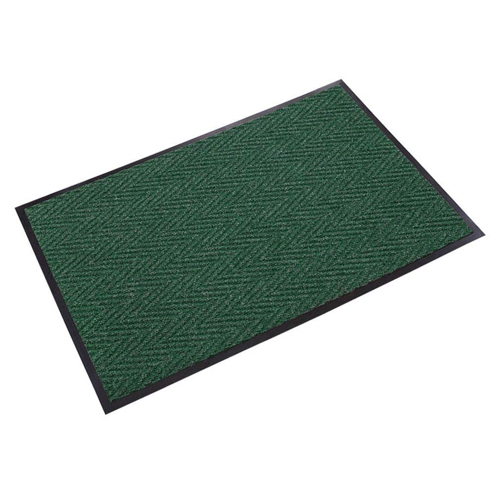 Crown Matting - Entrance Matting; Indoor or Outdoor: Indoor ; Traffic Type: Medium Duty ; Surface Material: Polypropylene ; Base Material: Vinyl ; Surface Pattern: V-Ribbed ; Color: Forest Green - Exact Tooling