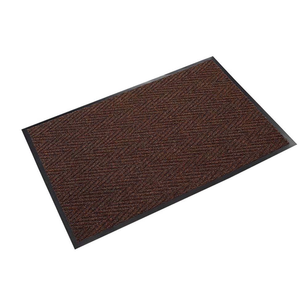 Crown Matting - Entrance Matting; Indoor or Outdoor: Indoor ; Traffic Type: Medium Duty ; Surface Material: Polypropylene ; Base Material: Vinyl ; Surface Pattern: V-Ribbed ; Color: Brown - Exact Tooling