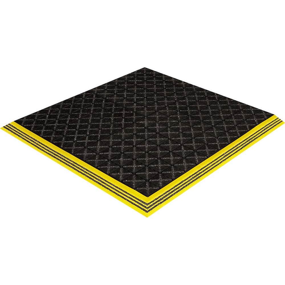 Crown Matting - Anti-Fatigue Matting; Dry or Wet Environment: Wet ; Length (Feet): 6.000 ; Width (Inch): 39 ; Thickness (Inch): 3/4 ; Surface Pattern: Molded; Raised Squares; Textured ; Surface Material: Nitrile Blend - Exact Tooling