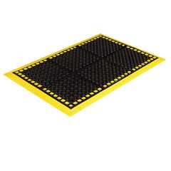 Crown Matting - Anti-Fatigue Matting; Dry or Wet Environment: Wet ; Length (Feet): 3.000 ; Width (Inch): 38 ; Thickness (Inch): 7/8 ; Surface Pattern: Perforated ; Surface Material: SBR Rubber - Exact Tooling