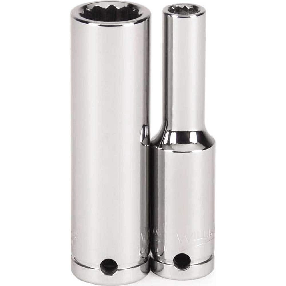 Williams - Hand Sockets; Drive Size (Inch): 1/4 ; Size (Inch): 5/16 ; Type: Deep Socket ; Tool Type: Tethered Hand Socket ; Number of Points: 12 ; Finish/Coating: Chrome - Exact Tooling