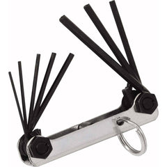 Williams - Hex Key Sets; Tool Type: Tethered Folding Hex Keys Set ; Handle Type: Fold Away ; Measurement Type: Inch ; Torx Size Range: T40 - T60 ; Hex Size Range (Inch): 1/4 - Exact Tooling