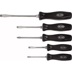 Williams - Screwdriver Sets; Screwdriver Types Included: 1/4 In; 3/16 In; 5/16 In; Ph1; Ph2 Bolster ; Number of Pieces: 5.000 ; Phillips Size Range: #1 - Exact Tooling