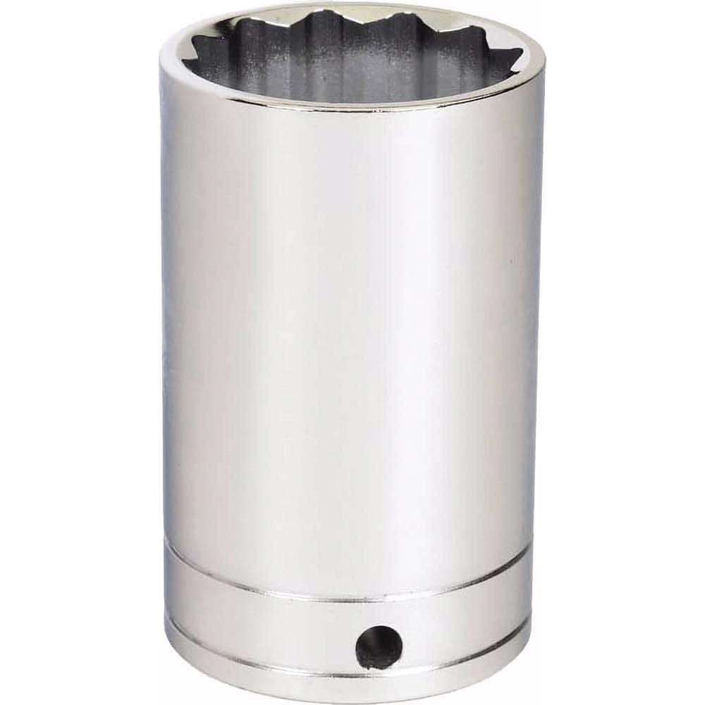 Williams - Hand Sockets; Drive Size (Inch): 1/2 ; Size (Inch): 1.34 ; Type: Standard ; Tool Type: Tethered Hand Socket ; Number of Points: 12 ; Finish/Coating: Chrome - Exact Tooling