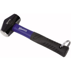 Williams - Mallets; Head Material: Steel ; Head Weight Range: 26 oz. and Larger ; Handle Material: Fiberglass w/Rubber Grip ; Overall Length Range: 10" and Longer ; Face Diameter (Inch): 1-13/32 ; Head Weight (Lb.): 2 (Pounds) - Exact Tooling