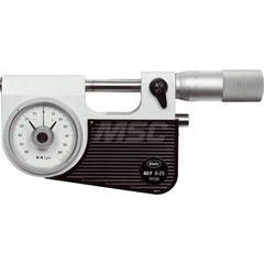 Mahr - Mechanical Indicating Micrometers; Minimum Measurement (Inch): 0 ; Minimum Measurement (mm): 0 ; Minimum Measurement (Decimal Inch): 0 ; Maximum Measurement (Inch): 0.9800 ; Maximum Measurement (Decimal Inch): 0.9800 ; Maximum Measurement (mm): 25 - Exact Tooling