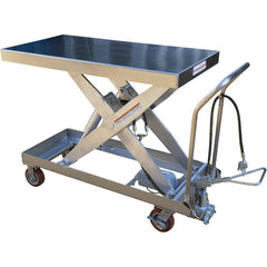 Vestil - Lifting Tables; Type: Hydraulic Cart ; Lift Style: Scissor ; Style: Foot Pump ; Load Capacity (Lb.): 1750.000 ; Minimum Height (Inch): 14-1/4 ; Lift Height (Inch): 39-1/2 - Exact Tooling